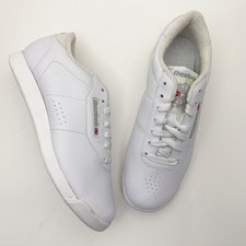 Reebok Princess Classic Leather Low Top Sneaker Womens 8.5W Wide White