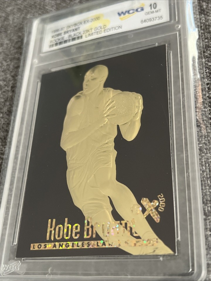 Kobe Bryant 1996-97 Rookie Ex-2000 Skybox Black And Gold Limited ...