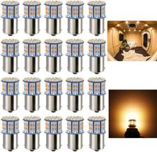 1156 1141 1003 7506 BA15S LED Bulbs Warm White/Yellow 20-Packs, Super Bright 301