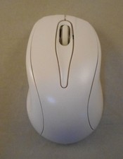 3-Button 2.4GHz Wireless Optical Mouse with Red LED Backlight White 