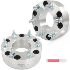 2" Wheel Spacers 6 Lug 12x1.5 78mm Bore 1991-1996 2PCS 5x5 to 6x135