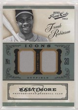 2012 Playoff Prime Cuts Icons Combo Materials 8/15 Frank Robinson #10 HOF 2u3