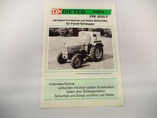 Original Prospekt Dieteg FPK8000F Traktorkabine an Fendt Farmer 106S 1970/80er