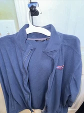 Unisex Racetrac Navy Blue Soft Shell OOBE Employee Fleece Lined Jacket Large XL