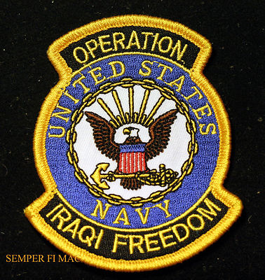 IRAQI FREEDOM VETERAN HAT PATCH US NAVY OIF VET USS MARINES PIN UP IRAQ GIFT WOW