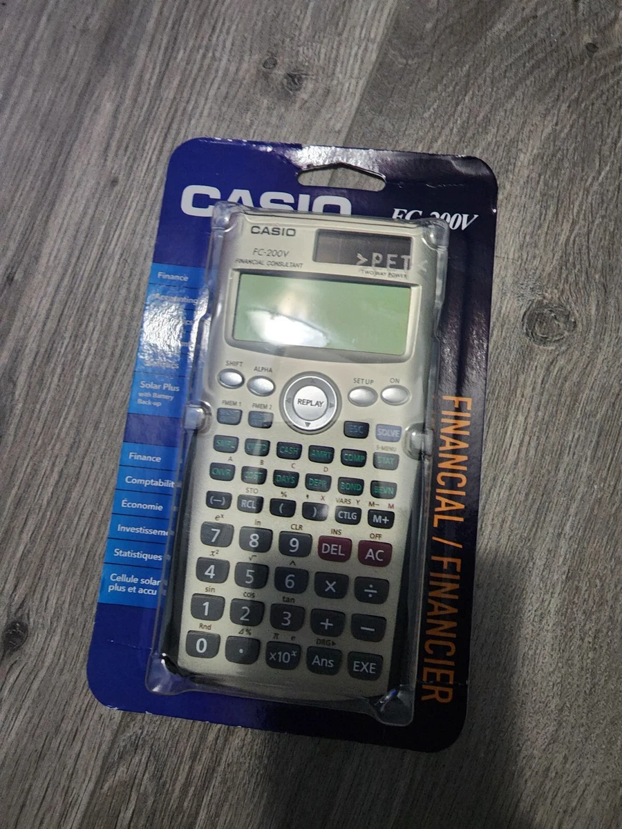 Casio FC 200V FC200V 100V Financial Calculator 14 Digits Fast