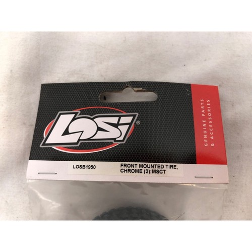 Losi Front Mounted Tires, 2 Pack, Chrome, LOSB1950 - Picture 2 of 7