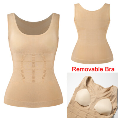 Slimming Women Tummy Control Compression Cami Vest Body Shaper Camisole Tank Top