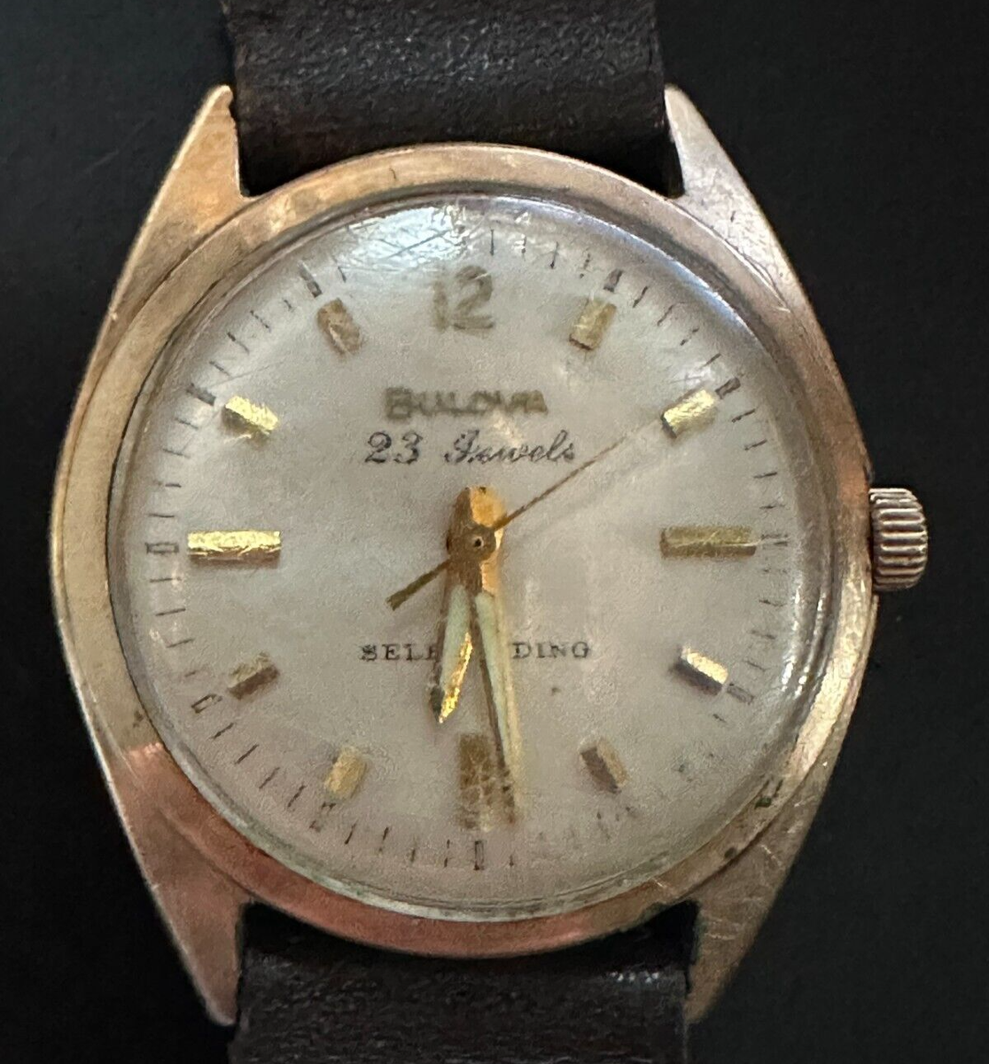 Vintage Bulova 23 Jewel 10 BZAC Regatta 10K RGP Bezel Working