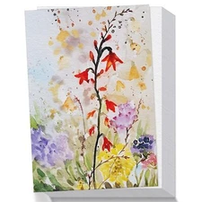 64 Sheets Watercolor Paper Cotton 140LB/300GSM Thick Off-White Cold