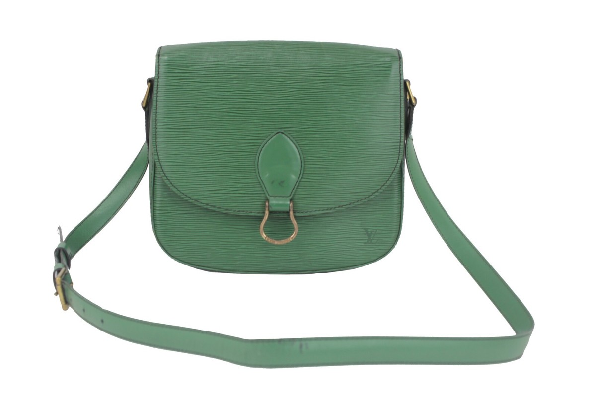 LOUIS VUITTON Saint Cloud Green Epi Crossbody Bag Shoulder Bag