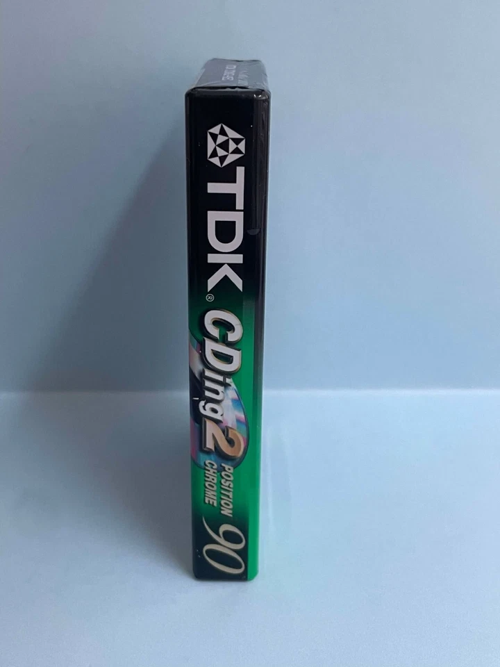 CASSETTE AUDIO VINTAGE VIERGE NEUVE SCELLÉE NEW TDK CDing 2 POSITION CHROME 90 - Photo 3/4