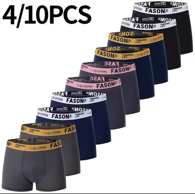 10er Pack Boxershorts Herren Boxer Unterhosen spandex Retro Shorts