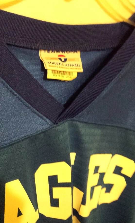 Ropa deportiva de trabajo en equipo Eagles azul real camiseta blanca #11 para hombre talla 2XL XXL Foto 4 de 4