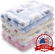 Manta Mullida Premium S per Suave Con Patr n Lindo De Elefante Para Perro NUEVO.