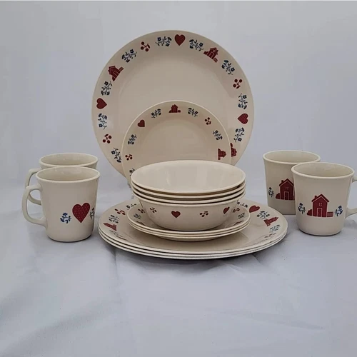 Corelle Hometown 16-Pc Dinnerware 4, Setting Places 