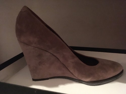 Logan Scarpe Rosa Cipria Di Camoscio Nuove Mai Indossate | eBay