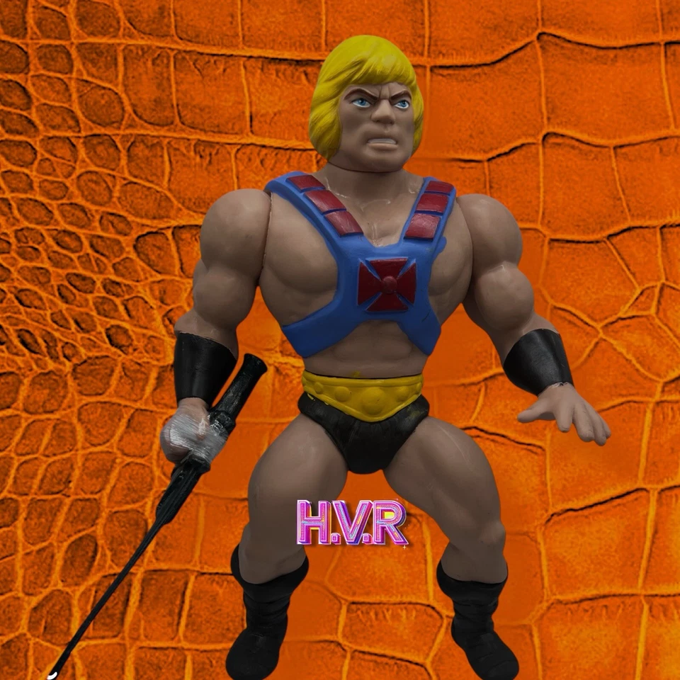 HE - MAN 14" GIGANTE UBER RARO DIFÍCIL DE ENCONTRAR JUMBO BIG MOTU VINILO SOFUBI FIGURA PIRATA! Foto 3 de 4