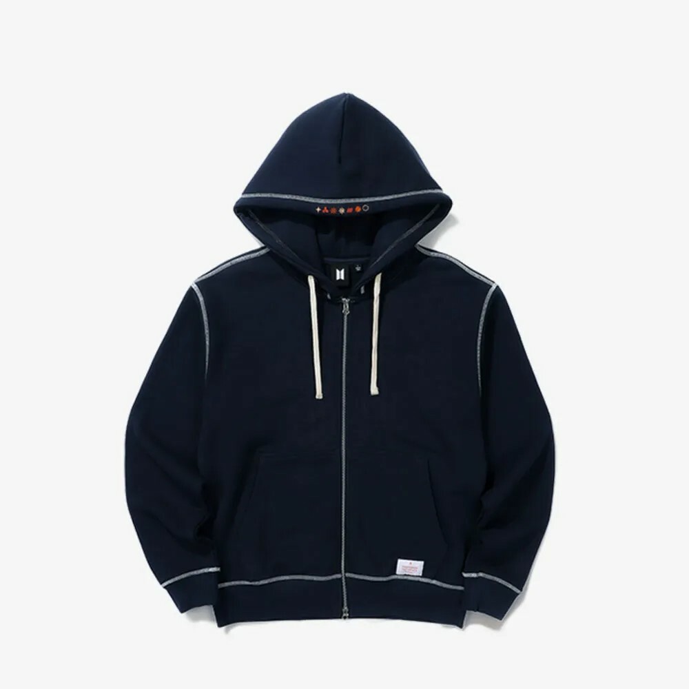 BTS PERMISSION TO DANCE ON STAGE PTD SEOUL ZIP-UP HOODIE MEDIUM w BTS PERMISSION TO DANCE ON STAGE PTD SEOUL ZIP-UP HOODIE MEDIUM w