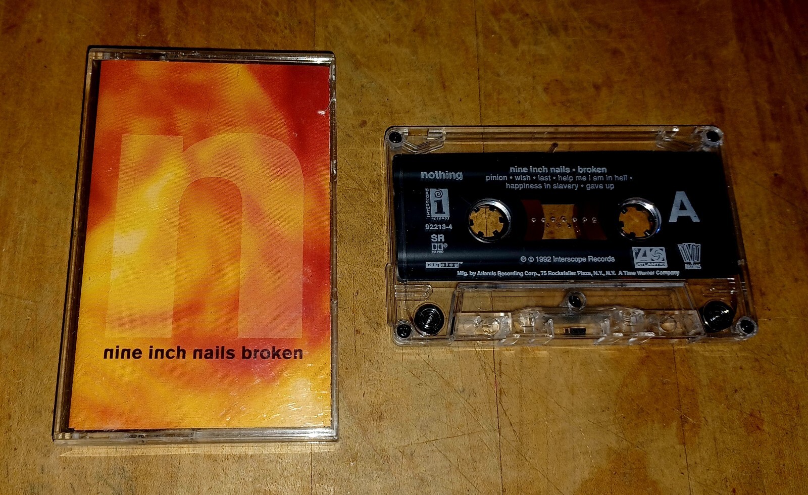NINE INCH NAILS BROKEN VINTAGE CASSETTE TAPE TRENT REZNOR HALO FIVE RARE 1992 🔥