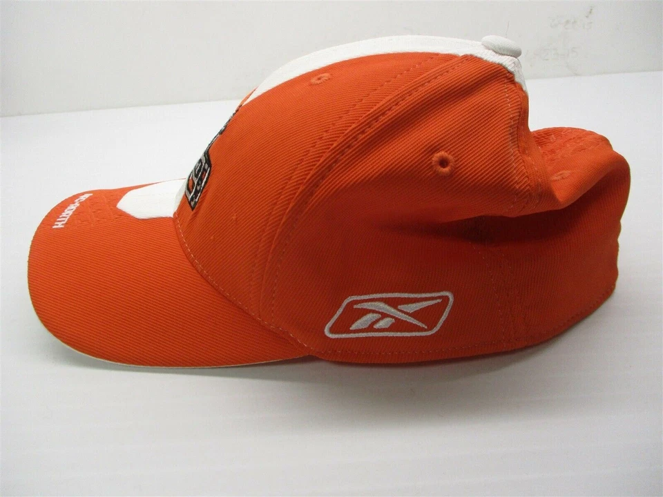 Gorra deportiva ajustada naranja/blanca REEBOK para hombre de fútbol americano NFL Gear Foto 4 de 4