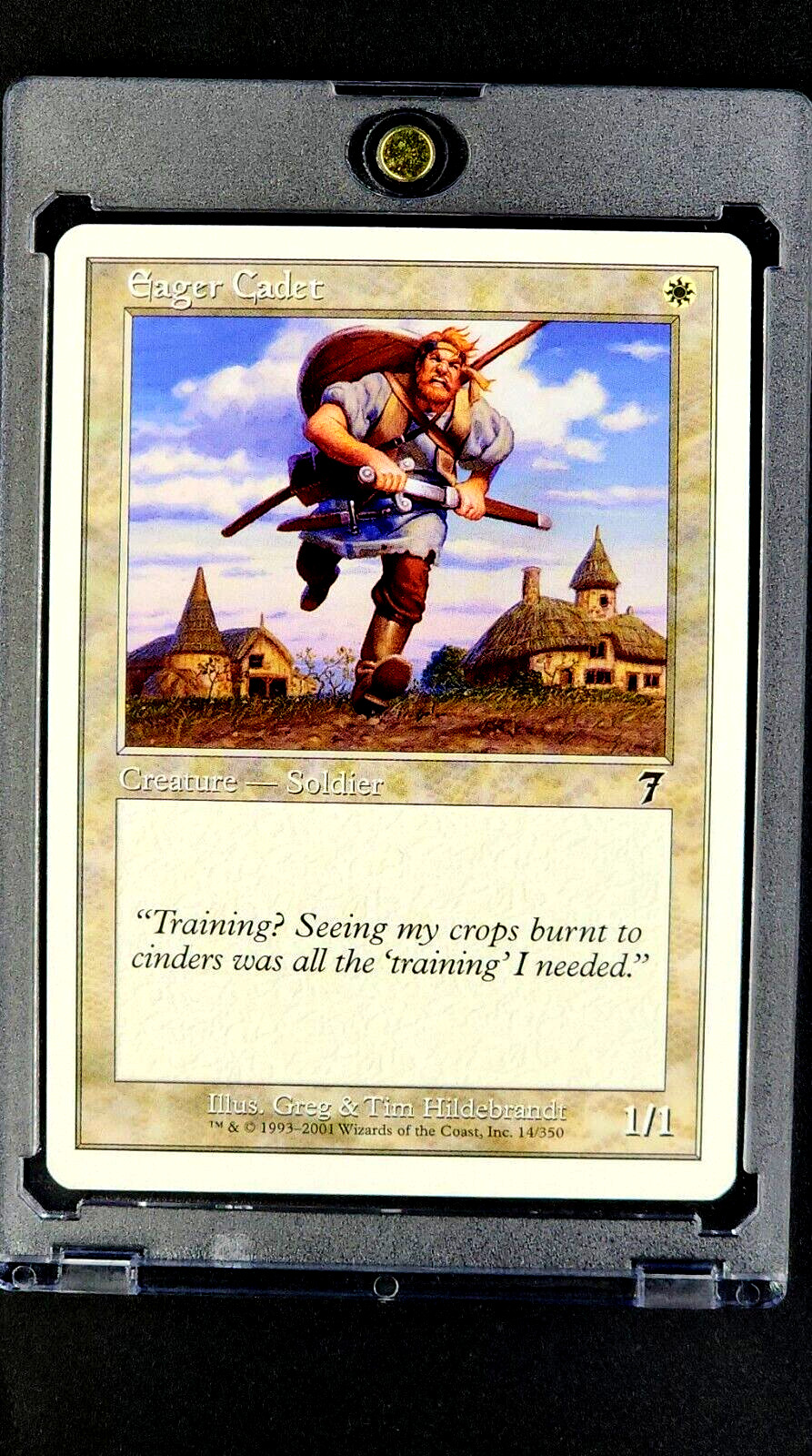 2001 MTG Magic The Gathering Core 7th Edition #14 Eager Cadet White Card