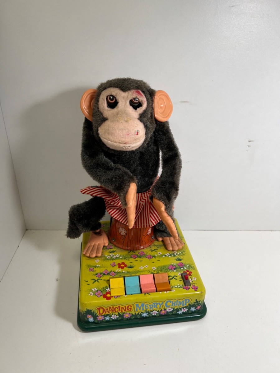 Vintage 1960's Dancing Merry Chimp Toy | eBay