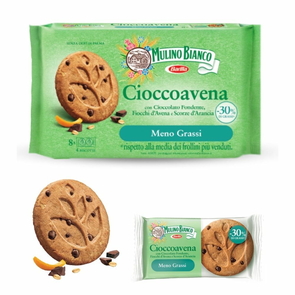 Mulino Bianco Cioccoavena frollini in confezione 8 monoporzioni da 27,5 gr