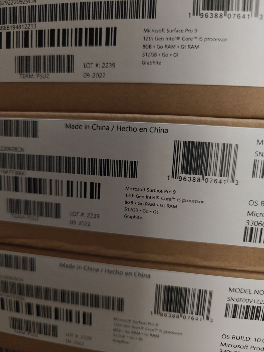 Microsoft Surface Pro 9 Intel i5-1235U 8GB RAM 512GB SSD Microsoft Surface Pro 9 Intel i5-1235U 8GB RAM 512GB SSD