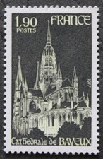 Timbre - FRANCE - Cathédrale de BAYEUX - 1977 - Neuf ** - YT1939