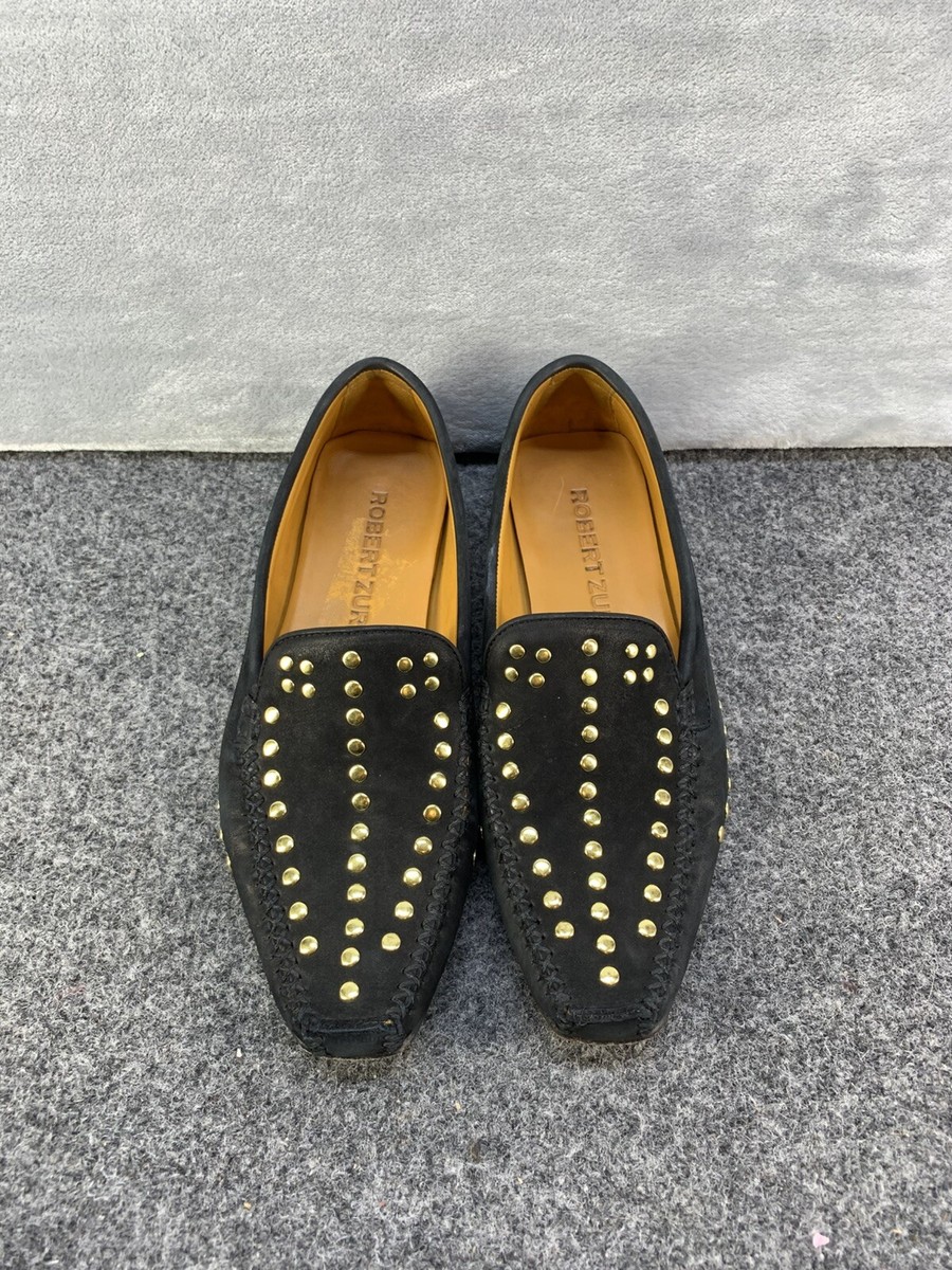 ROBERT ZUR Black Leather Slip-on Penny Loafers 12 ROBERT ZUR Size 12 Black Leather Penny Loafers Shoes | eBay main image 4