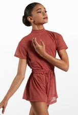 Balera Dance Lyrical Contemporary Acro Costume EUC Sz. LC, Color Paprika SM11785