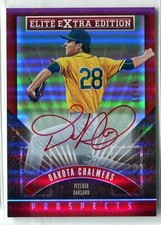 2015 Elite Extra Edition Dakota Chalmers RED INK AUTO AUTOGRAPH RC 19/25 A's