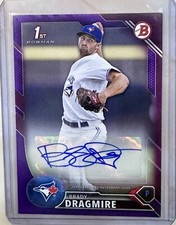 2016 Bowman Retail Prospect Auto Purple /250 Brady Dragmire #PA-BD Auto