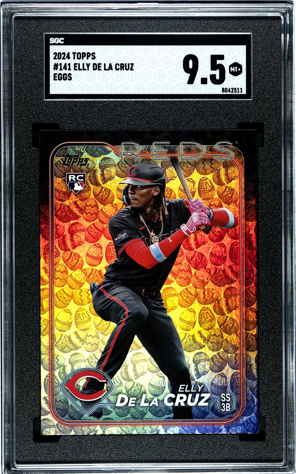 2024 topps Elly De la Cruz Easter Egg Parallel  #141 Sgc 9.5 🔥
