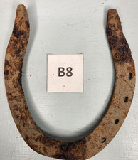 Antique Horseshoe Rustic Corroded Primitive Rusty Decor, 5.25 x 6 inches B8