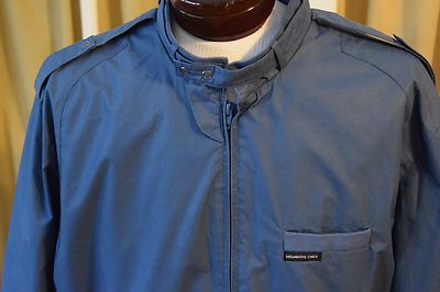 Vintage Members Only Windbreaker Jacket Men's 46 Blue Stranger