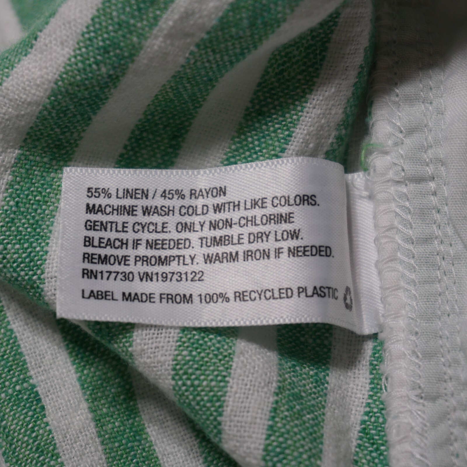 Universal Thread Shorts Small Green Vertical Stri… - image 10