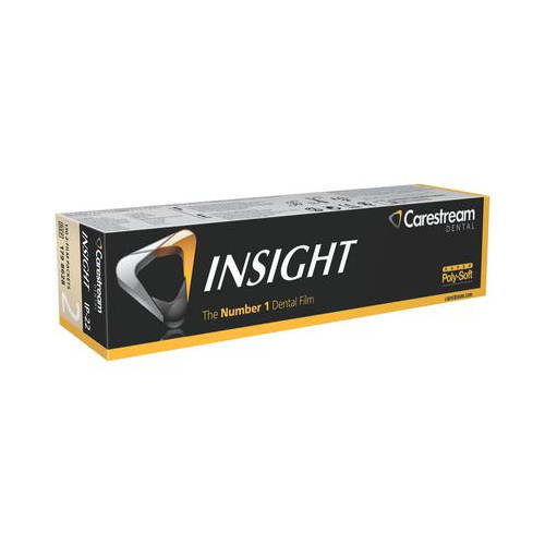 Kodak 1798628 Carestream Insight X-Ray Film IP-22 F Speed #2 Polysoft 130/Pk