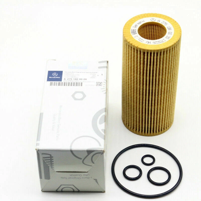 Filtro de óleo do motor com 11 litros kit de óleo do motor 5W-40 para Mercedes Benz GENUÍNO - Imagem 2 de 4