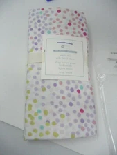 Pottery Barn Kids Baby Multi Dot Polka Dot crib sheet Rainbow Organic 