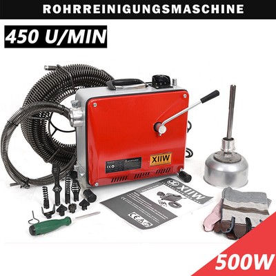 Rohrreinigungsgerät Rohrreiniger Rohrreinigungsmaschine Abflussreiniger 8 Köpfe.