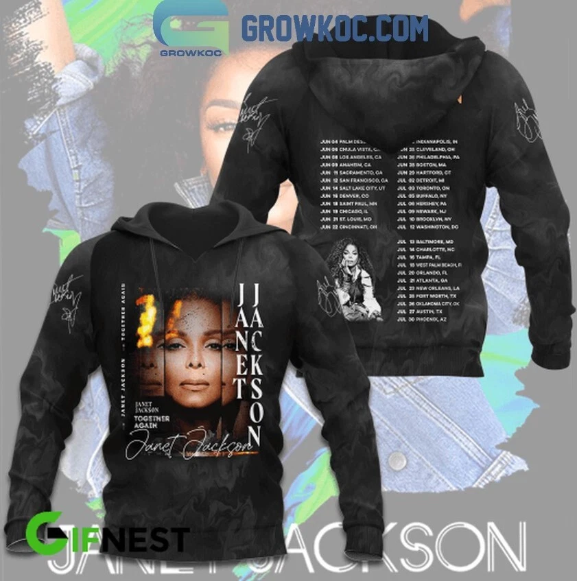 Janet Jackson With Nelly Together Again Tour 2024 Hoodie 3D