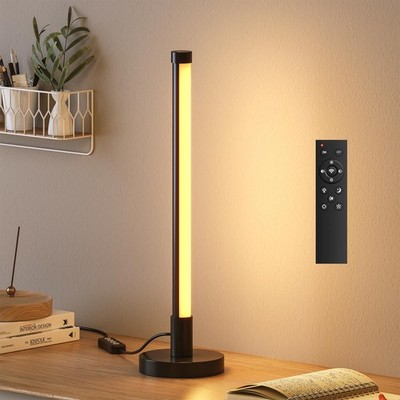 Dimmable Table Lamp with Remote, Black