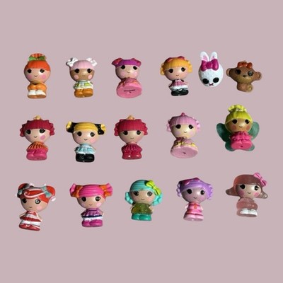 Lalaloopsy Tinies Lot Of 16 Figures: 14 1.5  Dolls & 2 Tinies Pets Including HTF