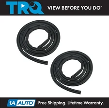 TRQ Door Weatherstrip Seal Kit Rear For 02-05 Cadillac 99-07 Chevrolet 99-06 GMC