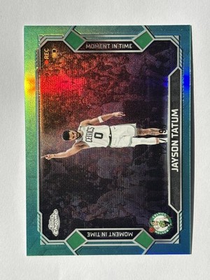 2026 Topps Chrome Update Jayson Tatum- Moment In Time True Aqua Prizm 127/199