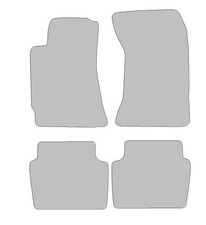 Fußmatten passend für Subaru Forester Typ SG (Baujahr 2002 - 2008), Deluxe schwa