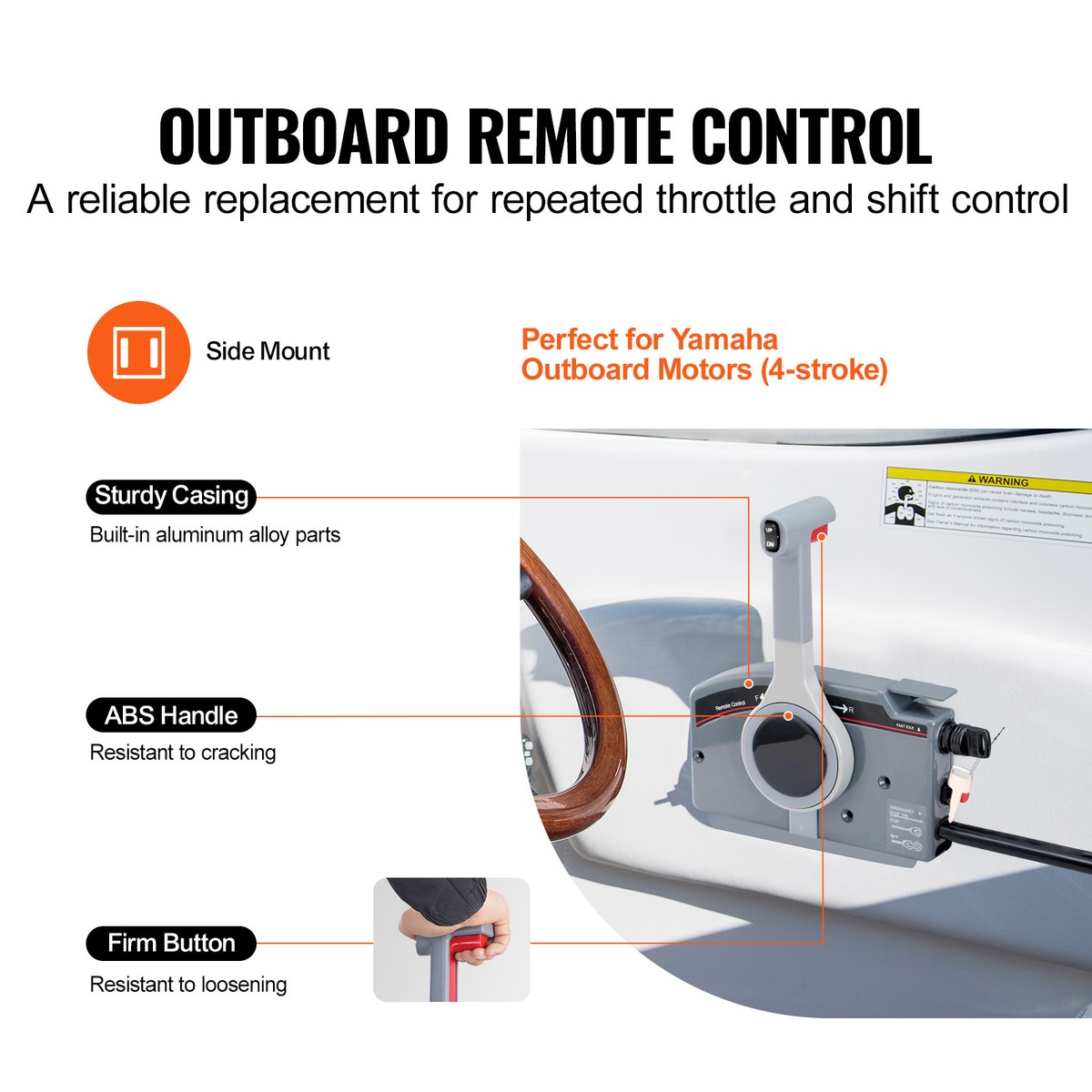 Outboard Remote Control Box Side Mount for Yamaha PT 4-Stroke 703