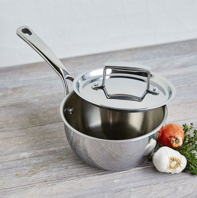 New Sur La Table La Marque 84 Stainless Steel 3.5 Quart Saucepan & Lid Induction